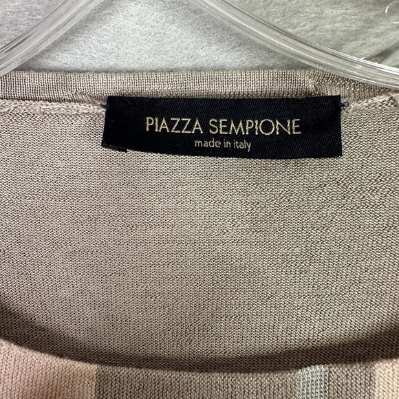 Piazza Sempioni Wool Silk Sweater Women Sz 10 Italian Quality Quiet Luxury - Picture 3 of 16